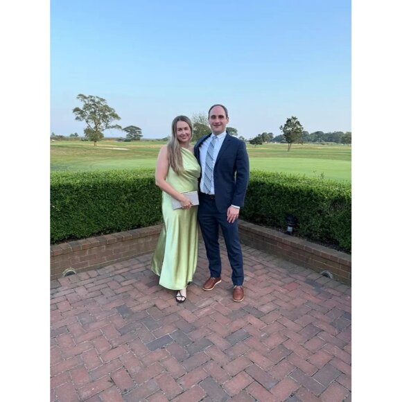 Tanya Taylor Green Stassi Dress Size 4  **FLAW** Read & See Photos - Picture 6 of 12